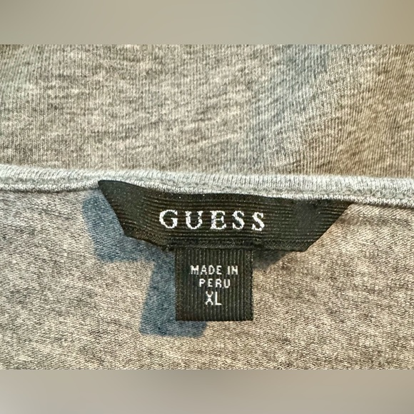 Guess Cap Sleeve Cloudy Grey Heather Front Cut-Out BodCon Dress. Size XL. - Picture 4 of 6